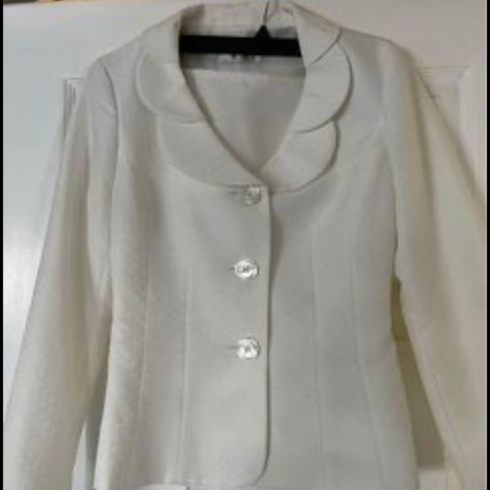 White skirt suit